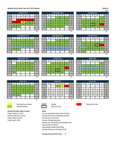 Richland 2 School Calendar