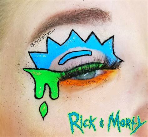 Rick and Morty Makeup Look 4