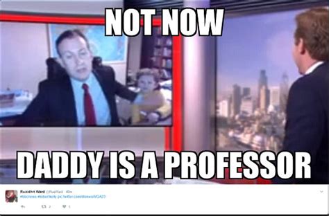 Memes and parodies of Robert E. Kelly's BBC interview