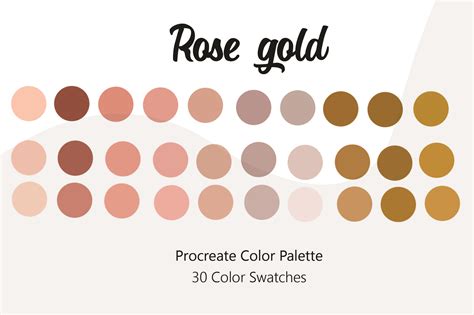 Rose Gold Color Palette