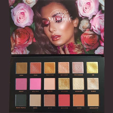 Rose Gold Eyeshadow Palette Selection