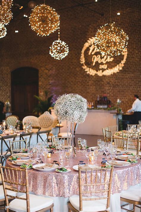 Rose Gold Wedding Decorations