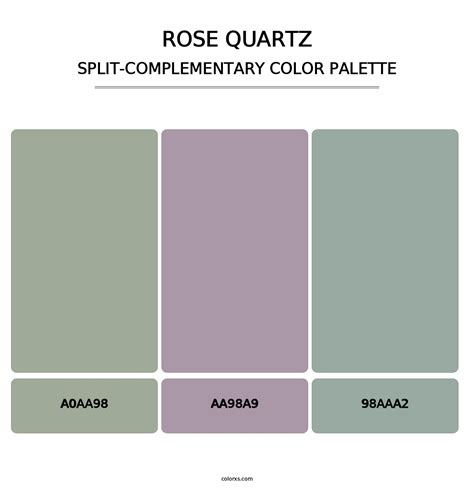 Rose Quartz Split-Complementary Color Scheme