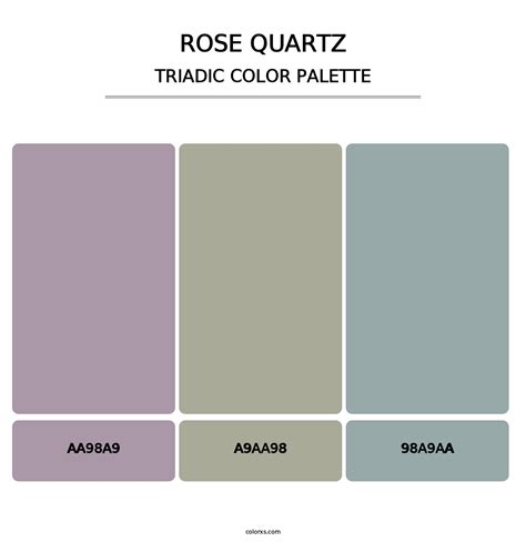 Rose Quartz Triadic Color Scheme