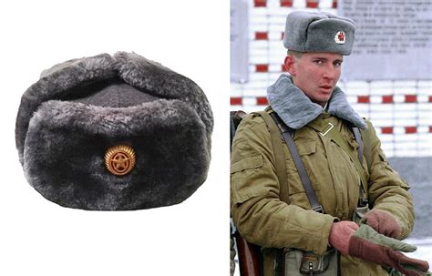 Russian Soldier Wearing Ushanka Hat