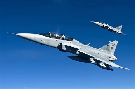 Saab Gripen in flight