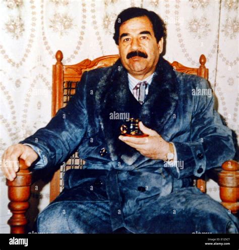 Hair and headgear of Saddam Hussein