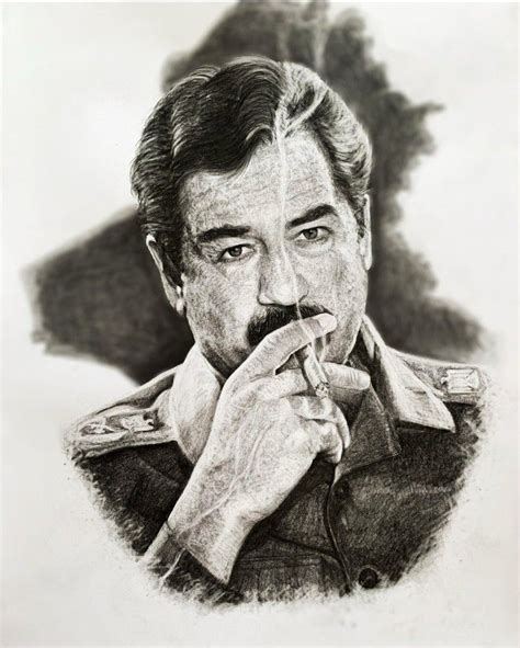 Saddam Hussein Sketch Guidelines