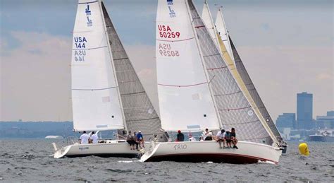 Sail One Design boats at the starting line