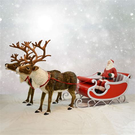 Santa's Sleigh and Reindeer