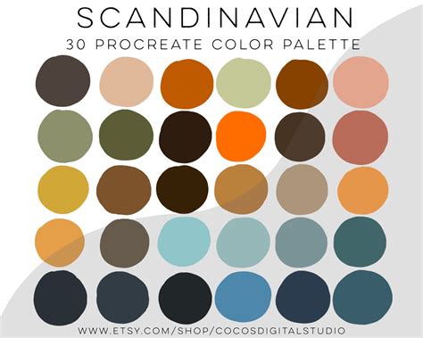 Scandinavian Style Color Palette