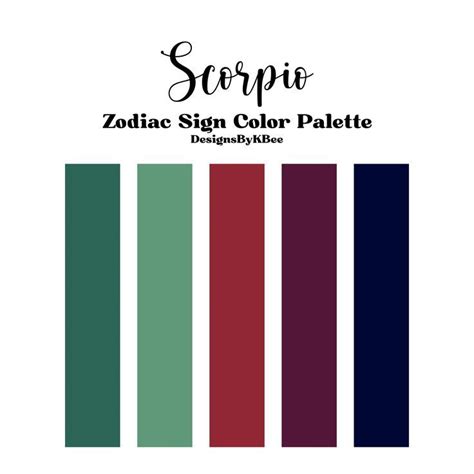 Scorpio Color Palette