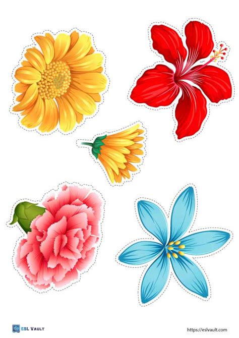 Seasonal Free Printable Flowers for Decor