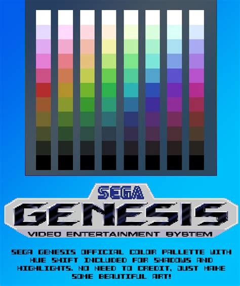 Sega Genesis Color Characteristics