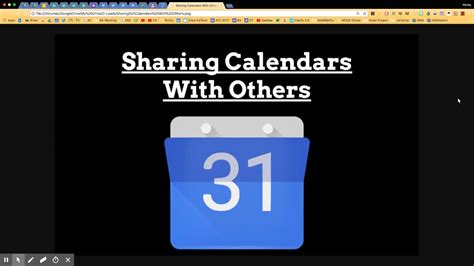 Share the Calendar with Others