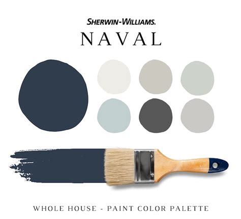 Sherwin-Williams Naval Color Palette Inspiration