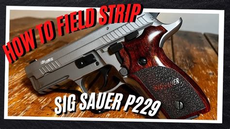 Sig Sauer P229 maintenance