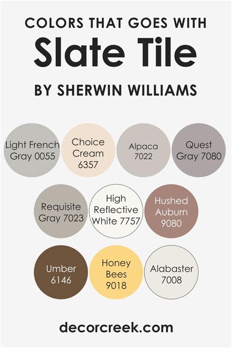 Slate Tile Color Palette Ideas