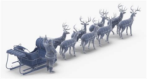 A illustration of Santa's sleigh and reindeer from a children's book