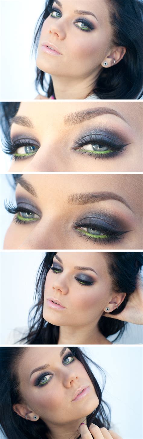 Smoky Eyes with a Twist using Green Eyeshadow