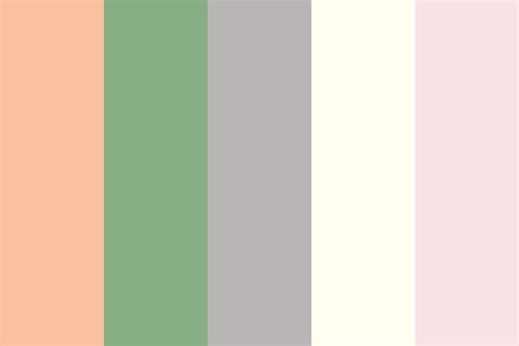 Soft Peach and Sage Color Palette