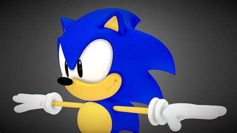 Sonic 3D Modeling In Design