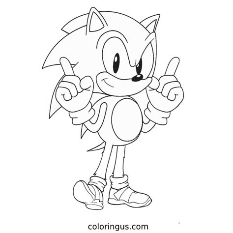 Sonic Coloring Page Ideas