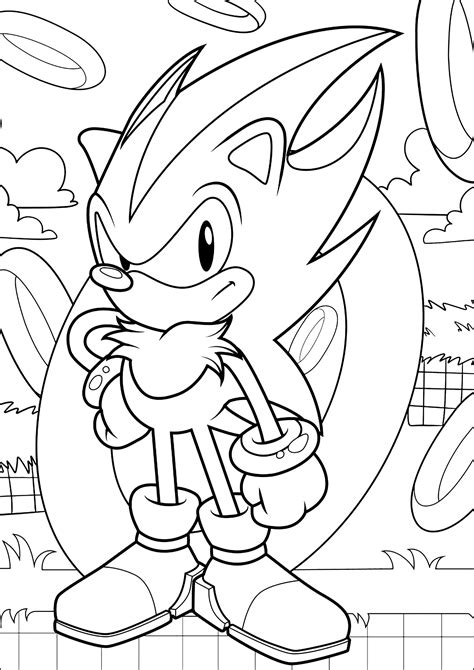 Sonic Coloring Pages