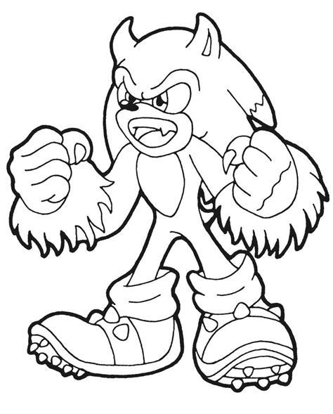 Sonic Coloring Pages for Kids