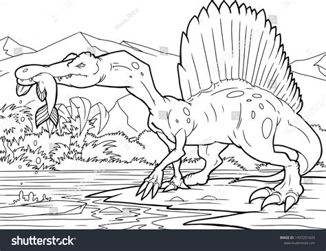 Spinosaurus coloring pages