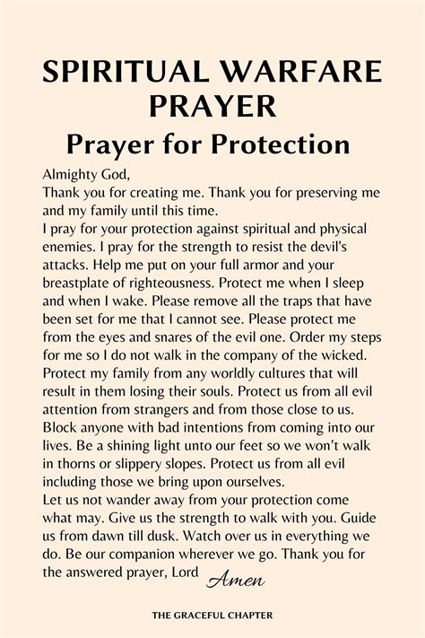 Spiritual Warfare Prayer