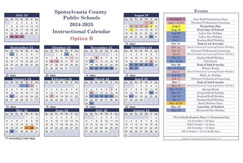 Spotsylvania Public Schools Calendar Image 3