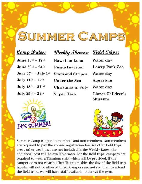 Summer Programs and Activities