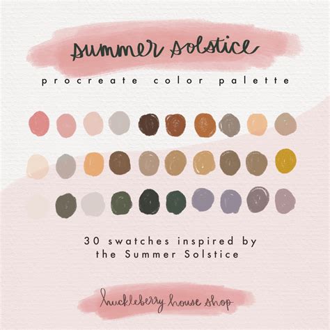 June Summer Solstice Color Palette