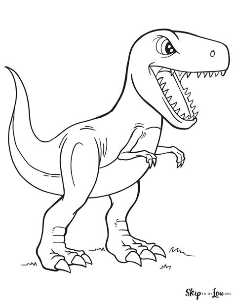 T-Rex coloring pages