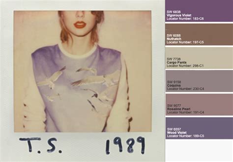 Taylor Swift 1989 Album Color Palette