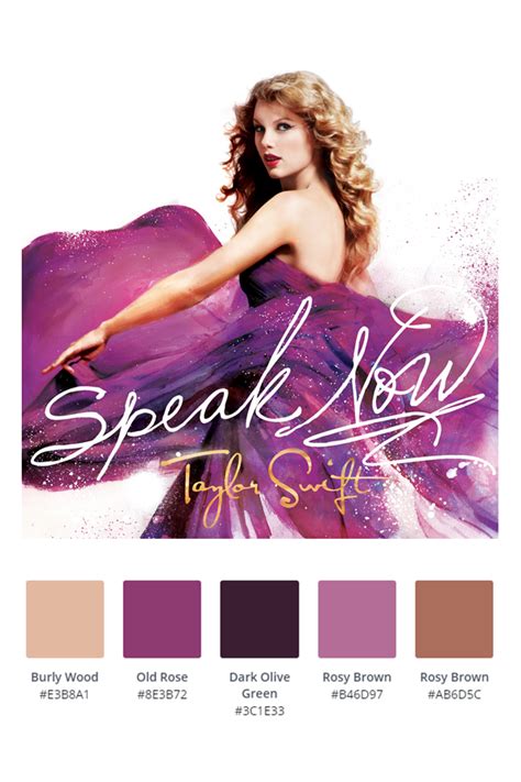 Taylor Swift Speak Now Album Color Palette