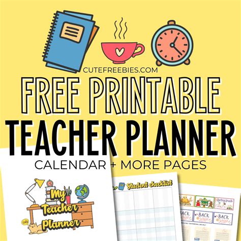 Teacher Planner Calendar