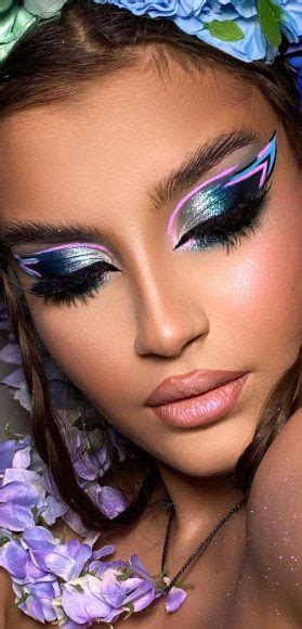 Teal and Pink Makeup