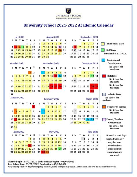 Tennessee Tech Academic Calendar Image 7