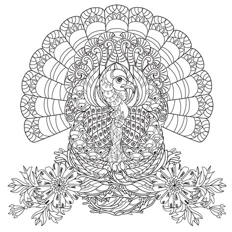 Thanksgiving Coloring Sheets for Adults