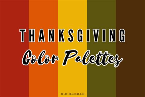 November Thanksgiving Tones Color Palette