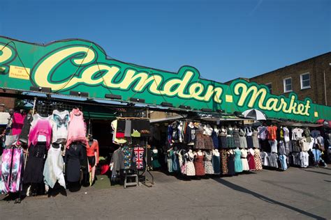 The Camden Market stalls