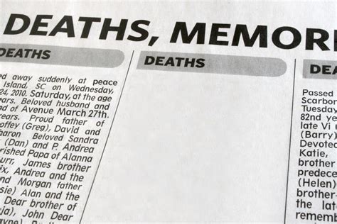 The Purpose of Obituaries