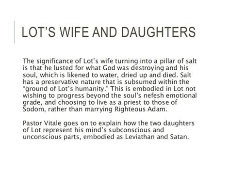 The Symbolism of Lot's Wife