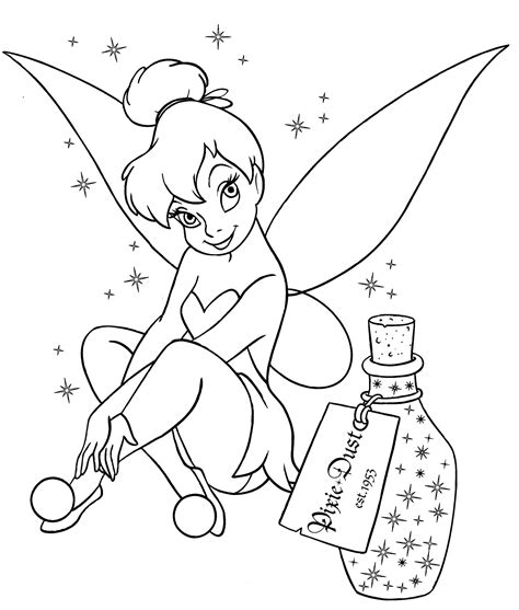 Tinkerbell coloring pages Disney