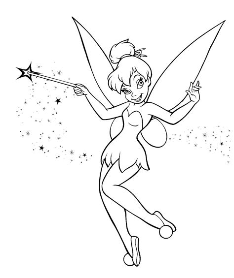 Tinkerbell coloring pages free