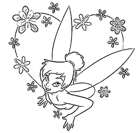 Tinkerbell coloring pages for kids