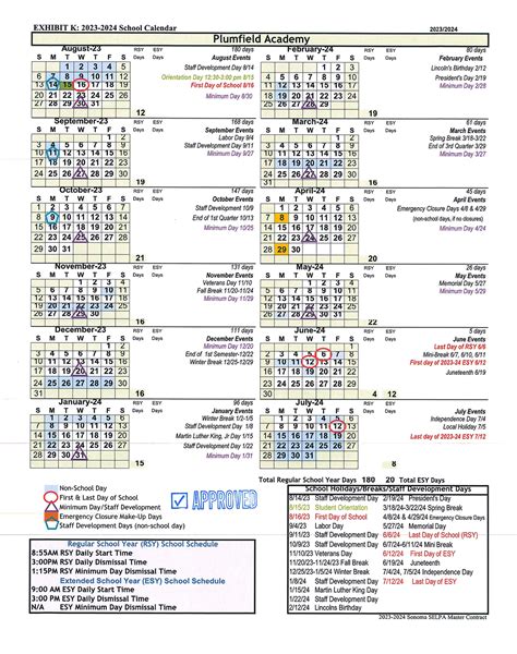 Tips for Using the Santa Rosa Schools Calendar