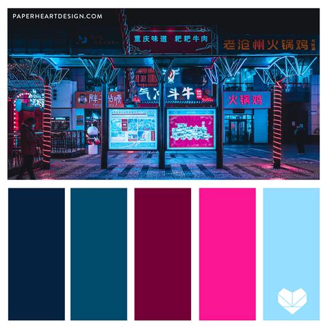 Tokyo Cityscape Color Palette Inspiration